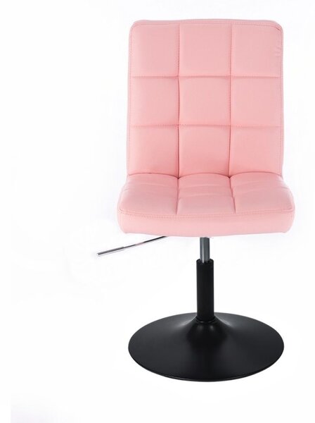 LuxuryForm DESIGN Židle TOLEDO na černém talíři - růžová
