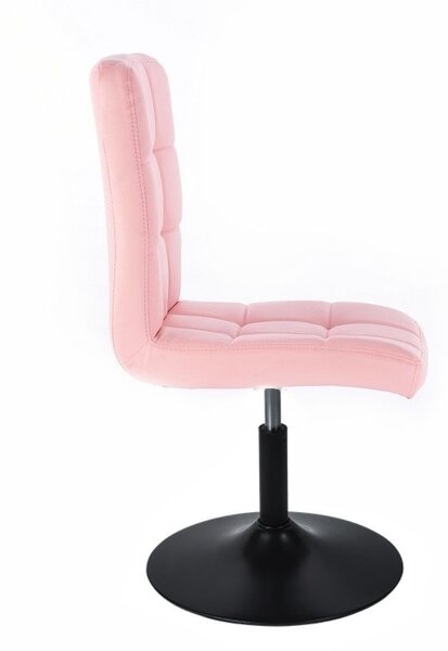 LuxuryForm DESIGN Židle TOLEDO na černém talíři - růžová