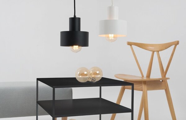 Nordic Design Černý kovový konferenční stolek Moreno II. 50 x 50 cm
