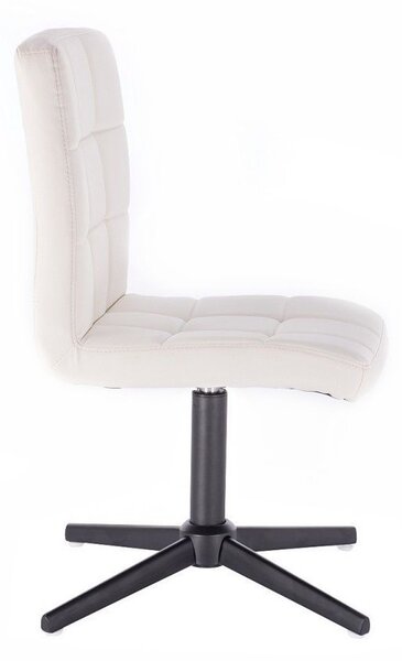 LuxuryForm DESIGN Židle TOLEDO na černém kříži - bílá
