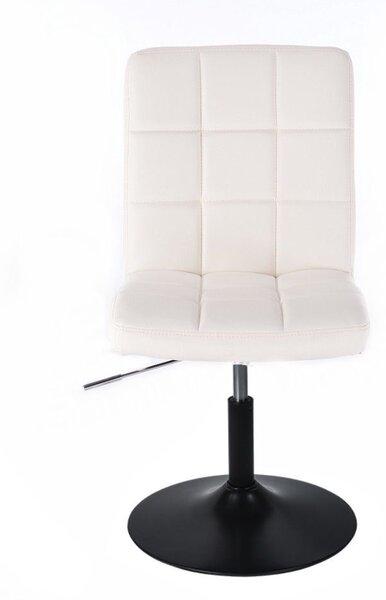 LuxuryForm DESIGN Židle TOLEDO na černém talíři - bílá