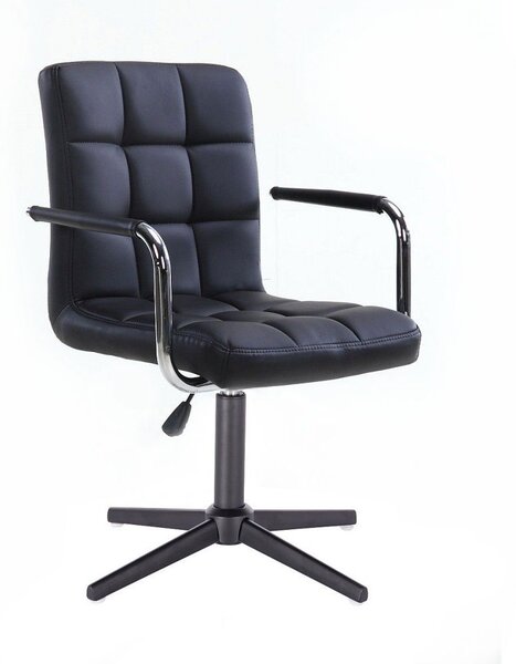 LuxuryForm Židle VERONA na černém kříži - černá