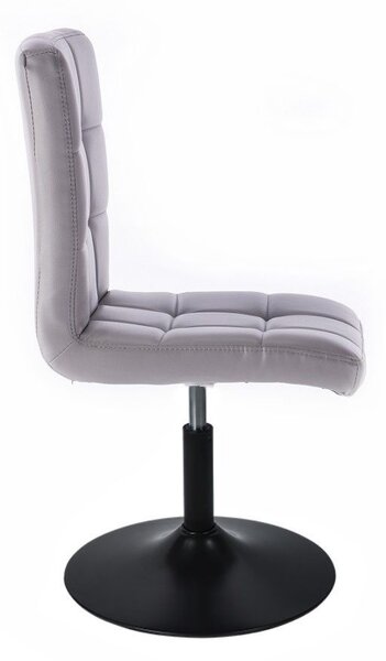 LuxuryForm DESIGN Otočná židle TOLEDO na černém talíři - šedá