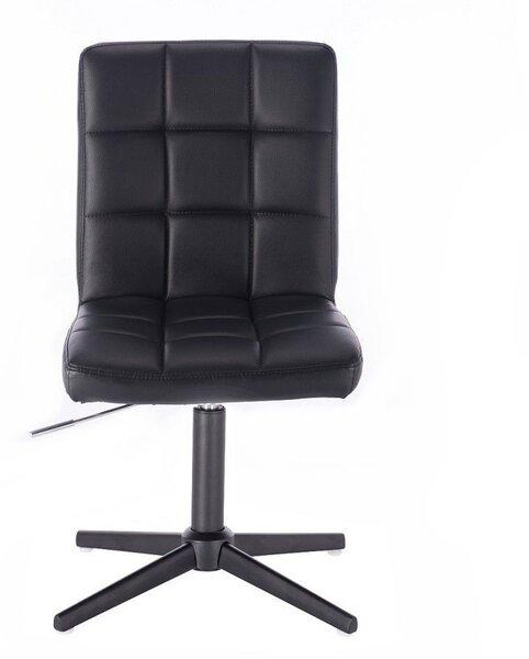 LuxuryForm DESIGN Židle TOLEDO na černém kříži - černá