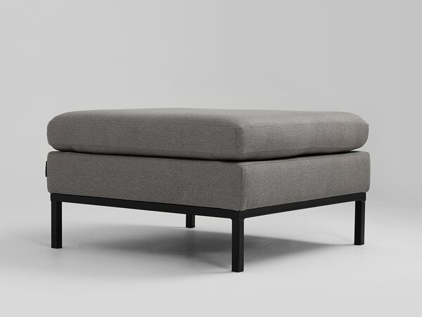 Nordic Design Ocelově šedá látková podnožka Samara