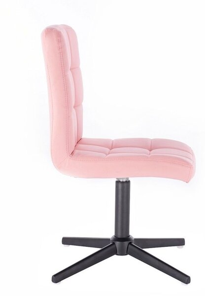 LuxuryForm DESIGN Židle TOLEDO na černém kříži - růžová