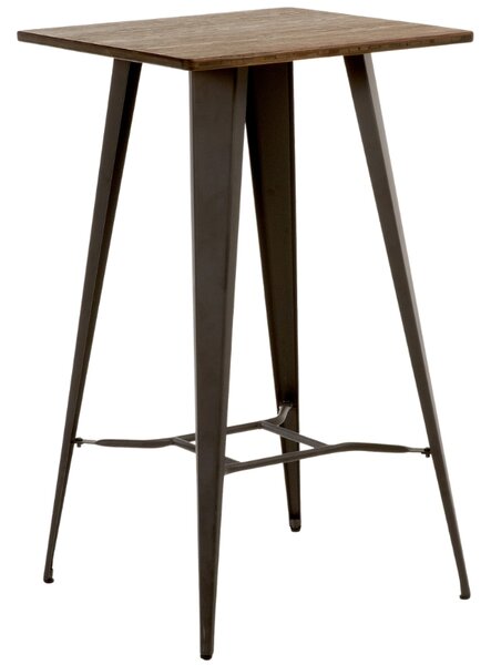 Hnědý bambusový barový stůl Kave Home Malira 60 x 60 cm