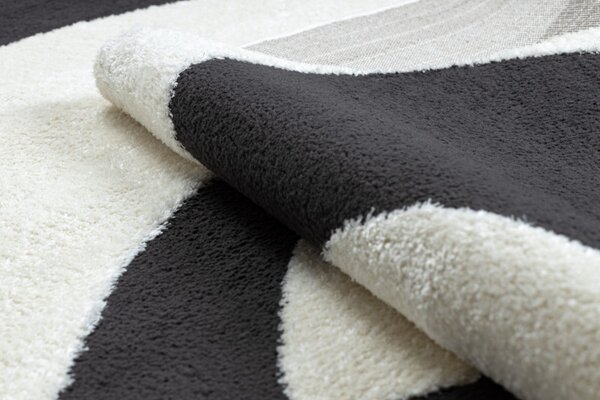 Dywany Łuszczów, Kusový koberec Mode 8531 abstract cream/black, 80x150, bílá, černobílá, kancelář