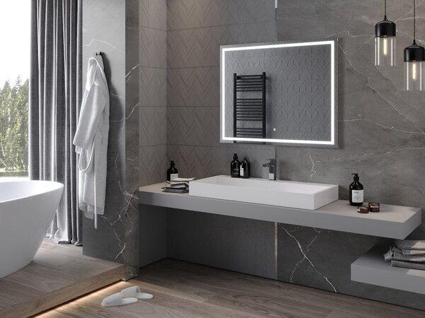 Mexen Miko koupelnové zrcadlo podsvícené 100 x 80 cm, LED 6000K, proti mlze - 9819-100-080-611-00