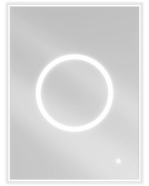 Mexen Koga podsvícené koupelnové zrcadlo 60 x 80 cm, LED 6000K, proti zamlžení - 9821-060-080-611-00