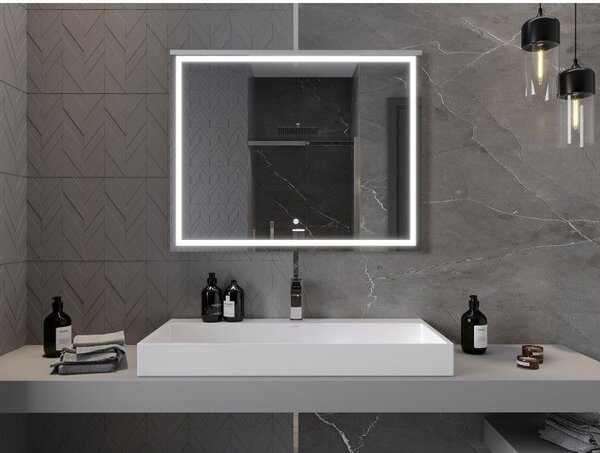 Mexen Miko koupelnové zrcadlo podsvícené 100 x 80 cm, LED 6000K, proti mlze - 9819-100-080-611-00