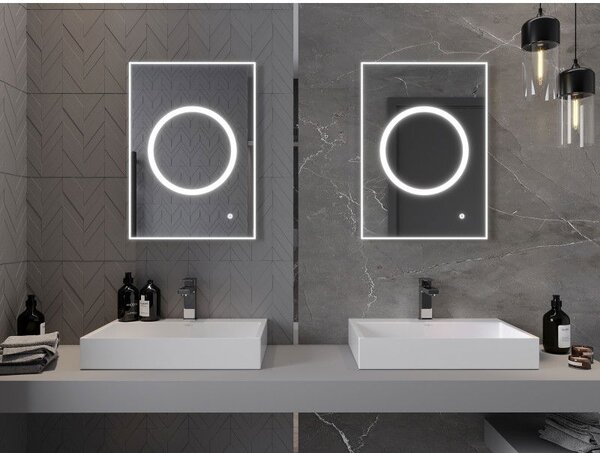 Mexen Koga zrcadlo koupelnové podsvícené 50 x 70 cm, LED 6000K, antifog - 9821-050-070-611-00