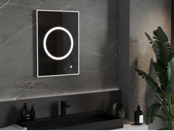 Mexen Koga zrcadlo koupelnové podsvícené 50 x 70 cm, LED 6000K, antifog - 9821-050-070-611-00