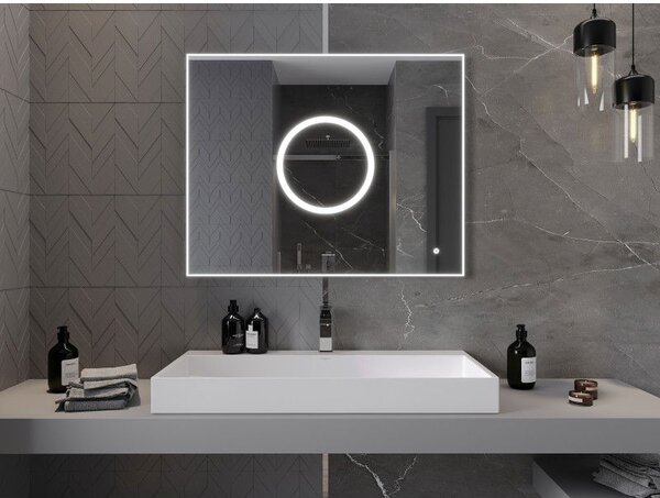Mexen Koga zrcadlo koupelnové podsvícené 100 x 80 cm, LED 6000K, proti mlze - 9821-100-080-611-00