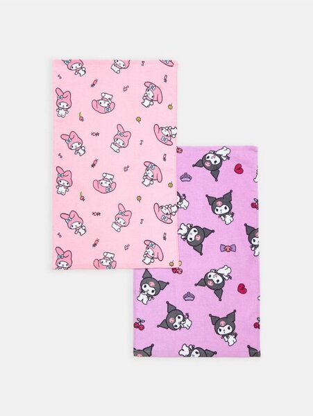 Sinsay - Ručníky Hello Kitty 2 kusy - fialová