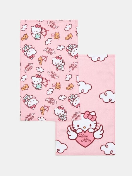 Sinsay - Ručníky Hello Kitty 2 kusy - vícebarevná