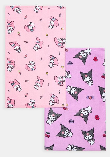 Sinsay - Ručníky Hello Kitty 2 kusy - fialová