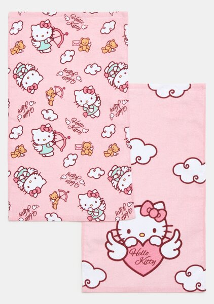Sinsay - Ručníky Hello Kitty 2 kusy - vícebarevná