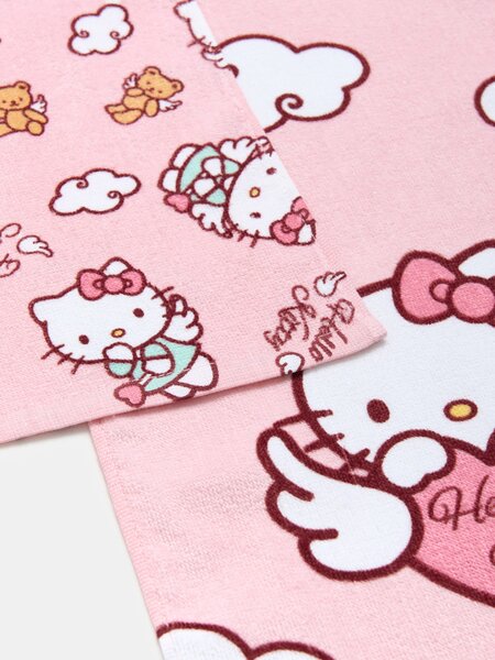 Sinsay - Ručníky Hello Kitty 2 kusy - vícebarevná