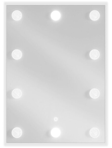 Mexen Dona koupelnové zrcadlo podsvícené 50 x 70 cm, LED 6000K, anti-pára - 9818-050-070-611-00