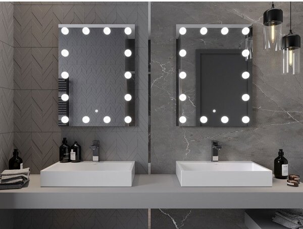 Mexen Dona koupelnové zrcadlo s podsvícením 60 x 80 cm, LED 6000K, antivápara - 9818-060-080-611-00
