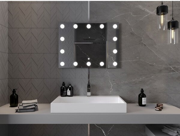 Mexen Dona koupelnové zrcadlo podsvícené 80 x 60 cm, LED 6000K, proti zamlžení - 9818-080-060-611-00