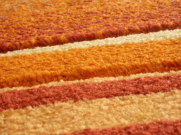 Spoltex, Kusový koberec Enigma orange 9358 - oranžový, 200x290, oranžová, kancelář