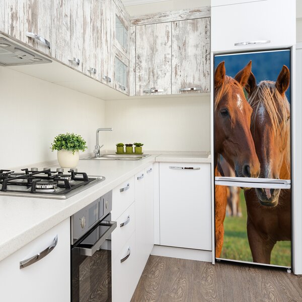 Nálepka fototapeta lednička Koně FridgeStick-70x190-f-121707519