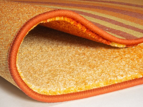 Spoltex, Kusový koberec Enigma orange 9358 - oranžový, 200x290, oranžová, kancelář