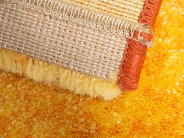 Spoltex, Kusový koberec Enigma orange 9358 - oranžový, 200x290, oranžová, kancelář