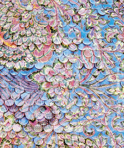 Vliesová obrazová tapeta s 3D efektem a ornamenty 375209, 232x280cm, Sundari, Eijffinger