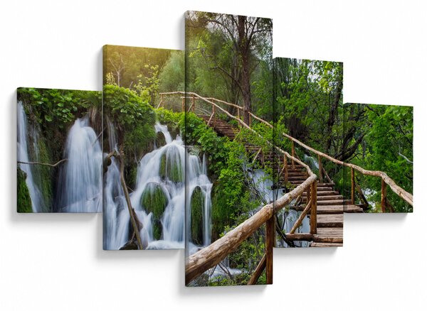 Obraz - Plitvická jezera (125x70 cm)