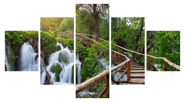 Obraz - Plitvická jezera (125x70 cm)