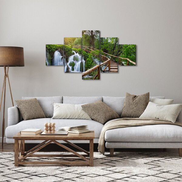 Obraz - Plitvická jezera (125x70 cm)