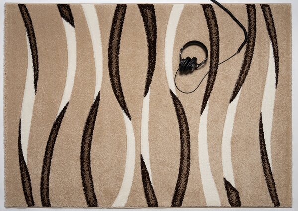 Spoltex, Kusový koberec Infinity New beige 6084, 80x150, béžová, obývací pokoj