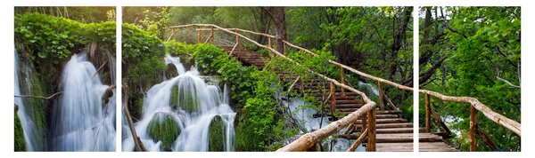 Obraz - Plitvická jezera (170x50 cm)