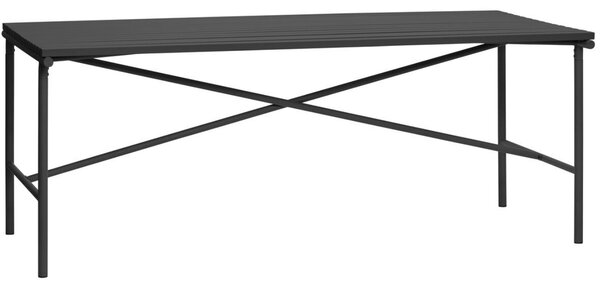 Černý kovový jídelní stůl Hübsch Villa 191 x 92 cm