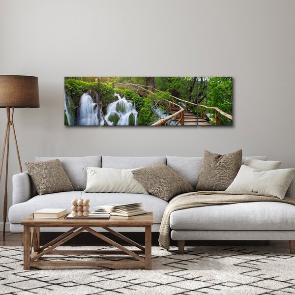 Obraz - Plitvická jezera (170x50 cm)
