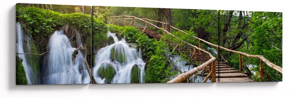 Obraz - Plitvická jezera (170x50 cm)