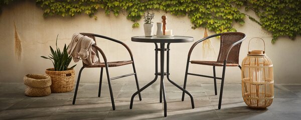 SADA NA BALKON 3dílné, Gardenson - Online Only zahradní nábytek, Online Only