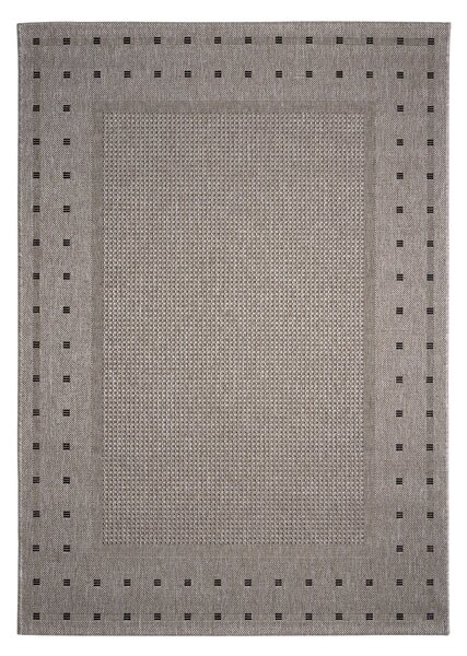 Devos koberce Kusový koberec Floorlux 20329 Silver/Black – na ven i na doma - 120x170 cm