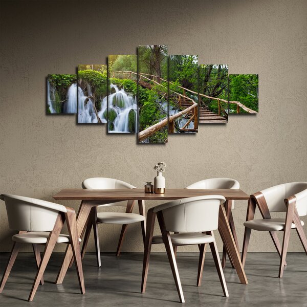 Obraz - Plitvická jezera (210x100 cm)