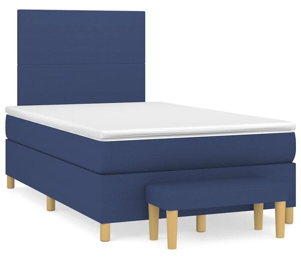 Box spring postel s matrací černá 120x190 cm textil 3270396