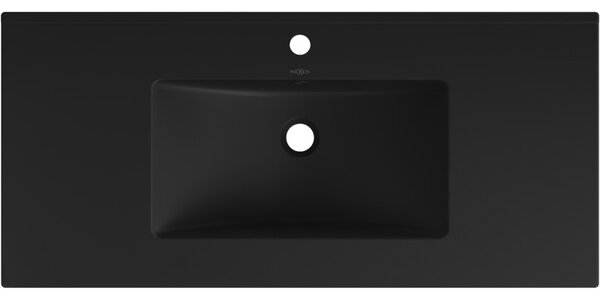 Mexen Atena umyvadlo zapuštěné do desky 101 x 46 cm, černá mat - 25011070