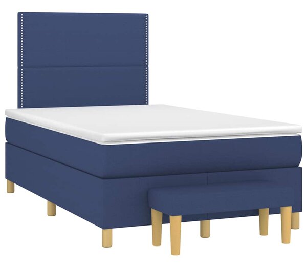 Box spring postel s matrací černá 120x190 cm textil 3270403