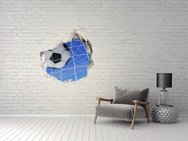 Fototapeta díra na zeď 3D Míč v brance nd-p-64969582