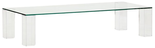 Skleněný konferenční stolek Kave Home Adularia 140 x 60 cm