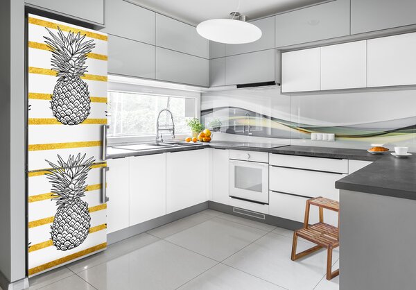 Nálepka na ledničku Ananasy pásky FridgeStick-70x190-f-121929698