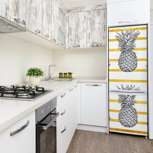 Nálepka na ledničku Ananasy pásky FridgeStick-70x190-f-121929698