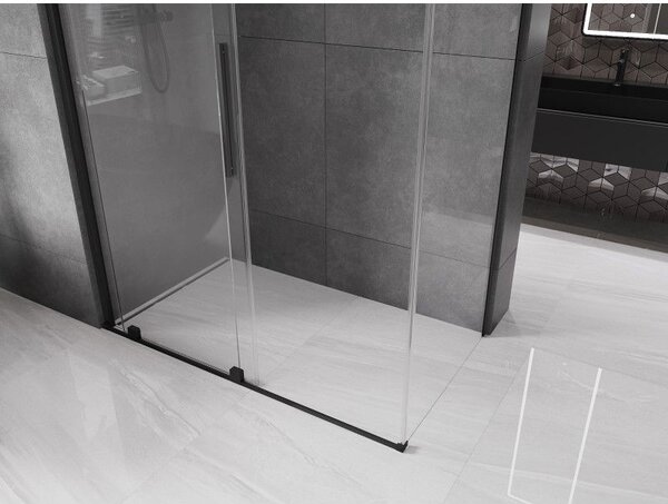 Mexen Velar posuvná sprchová kabina 150 x 90 cm, transparentní, černá - 871-150-090-01-70